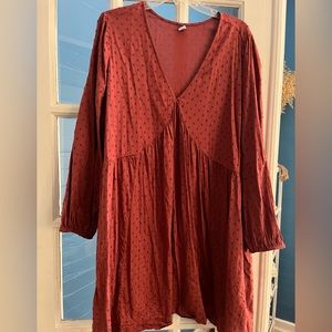 Old Navy clip dot mini dress